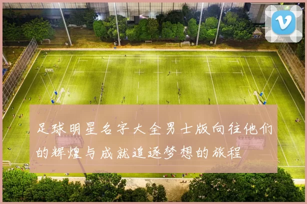 足球明星名字大全男士版向往他们的辉煌与成就追逐梦想的旅程