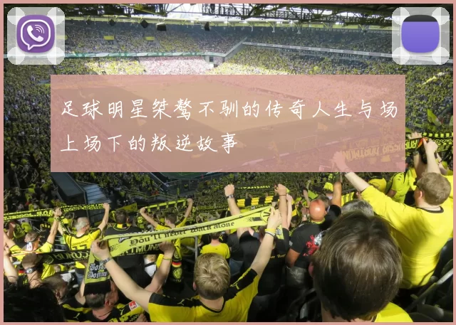 足球明星桀骜不驯的传奇人生与场上场下的叛逆故事